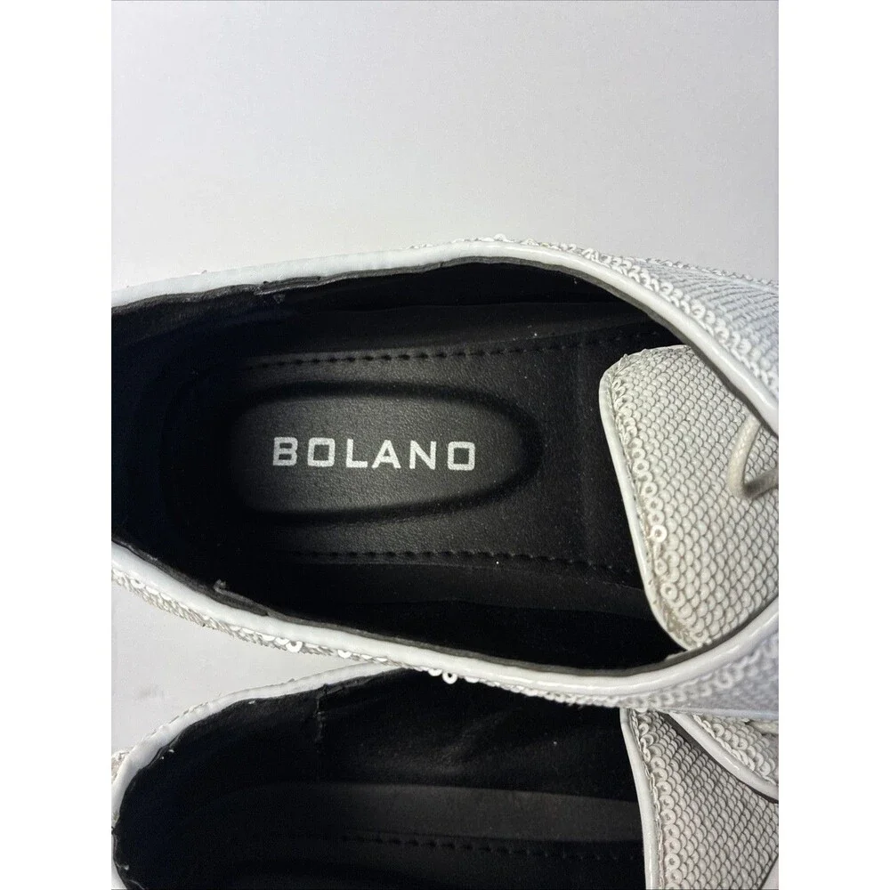Bolano Men's Lace Up Dress Shoes Size 13 Sequin Fancy